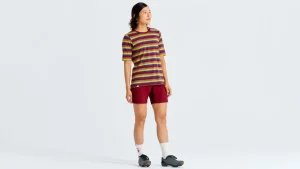 Damskie Specialized T-Shirty*Women's /Fjällräven Cotton Striped Short Sleeve Tee